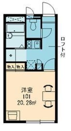 レオパレスプリーマ１９９１２の物件間取画像